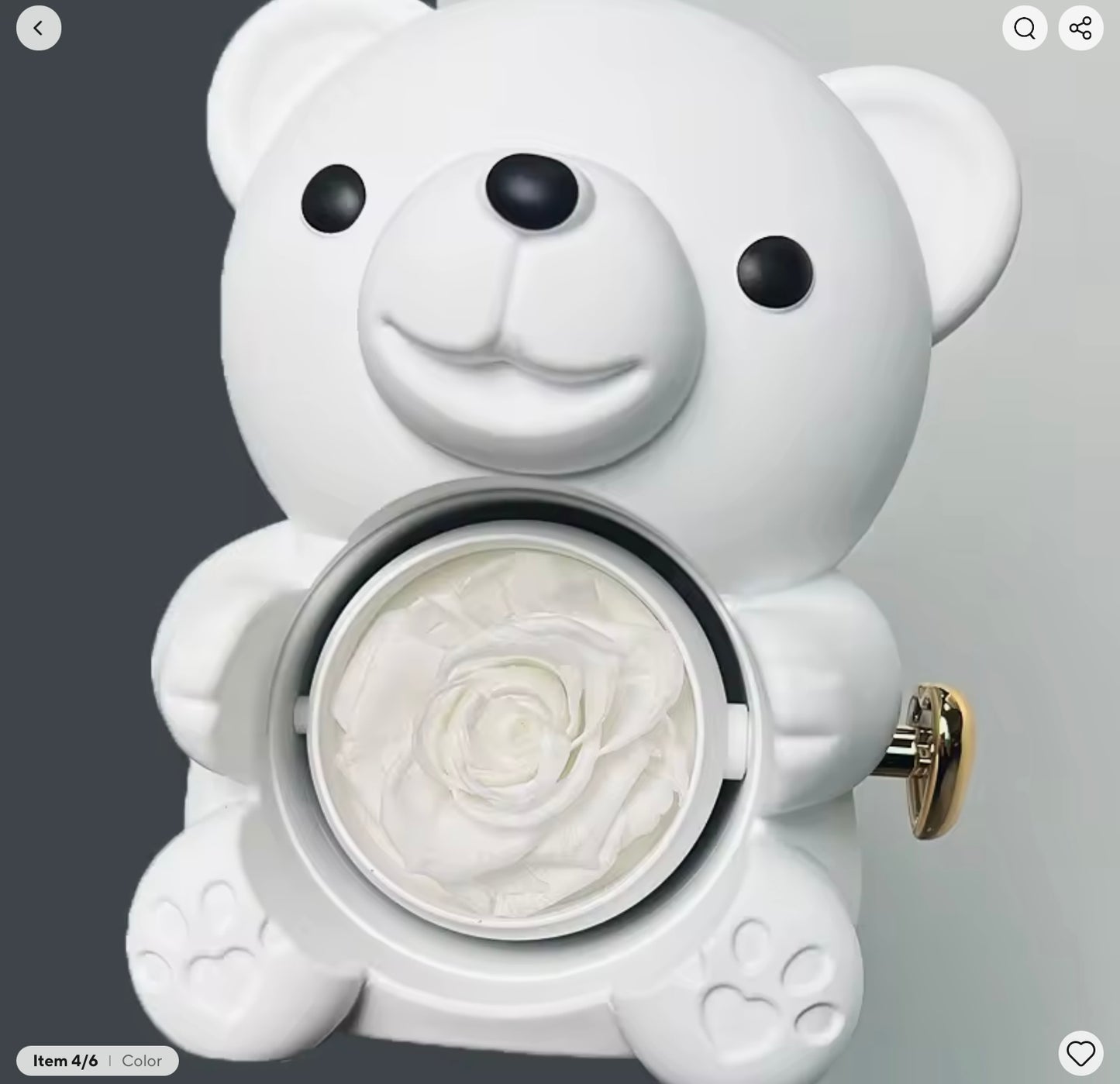 Rose Bear Jewelry Gift Box